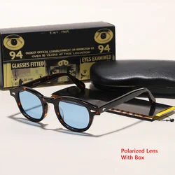 Lemtosh Sunglasses Man Johnny Depp Polarized Sun Glasses Woman Luxury Brand Vintage Acetate Frame Blue Night Vision Goggles