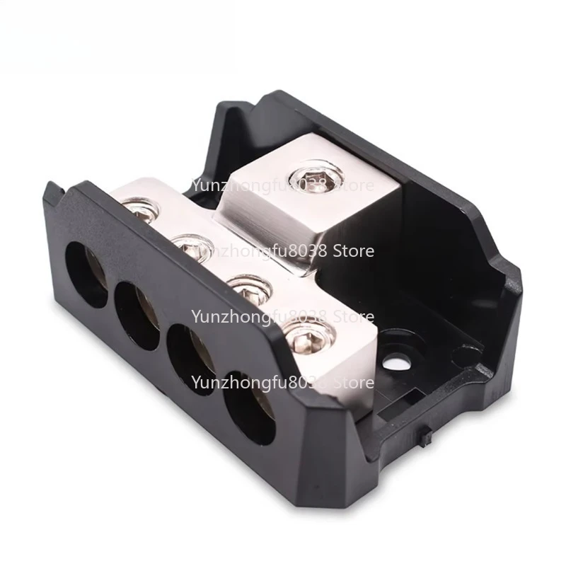 High Quality Car Audio Power Distribution Block 4 Output Zinc Alloy 12v Power Distribution Block Fuse Holder