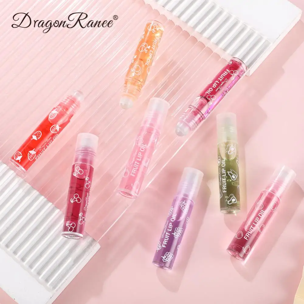 Roll-on Baume Hydratant Longue Durée Fruit Frais, Apprêt de Maquillage, Huile Jules Transparente, Hydratant Clair, Brcorporelle, 1-5Pcs