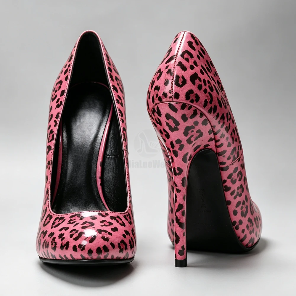 Unisex Stiletto salto alto para boate, bomba elegante, dedo do pé redondo, sapatos de festa, plus size 36-46, 5.5\