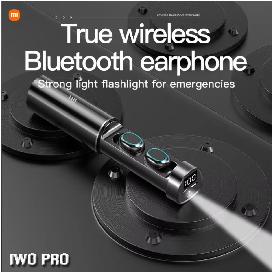 New N21 TWS headset game headphones Bluetooth 5.2 earphones music headsets wireless earphones with flashlight for Xiaomi iPhone