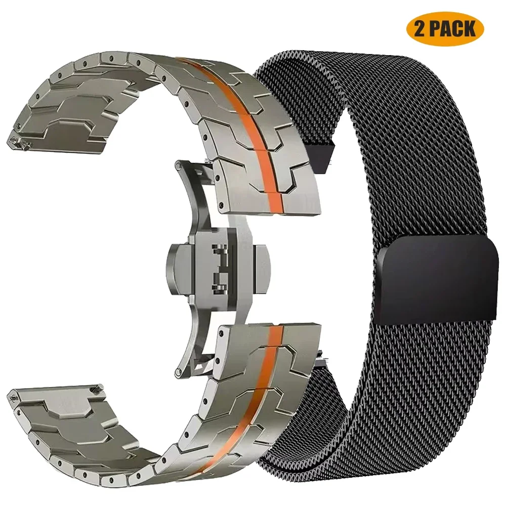 Edelstahlarmband für Amazfit Active Max Magnetic Milanese 20mm 22mm Band für Amazfit GTR GTS 4 3 2/Bip 6 5 3Pro/T-Rex 3 Pro