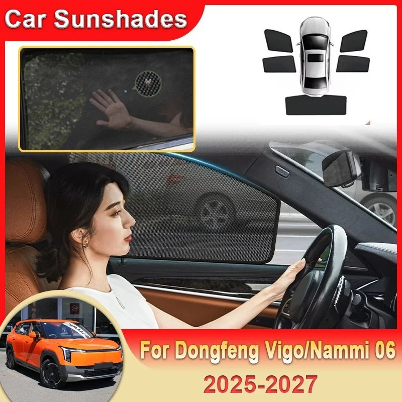 For Nammi 06 Dongfeng Vigo Evolute i-JOY 2025 2026 2027 Magnetic Sunshade Mesh Visor Blocking Curtain Privacy Shading Protection