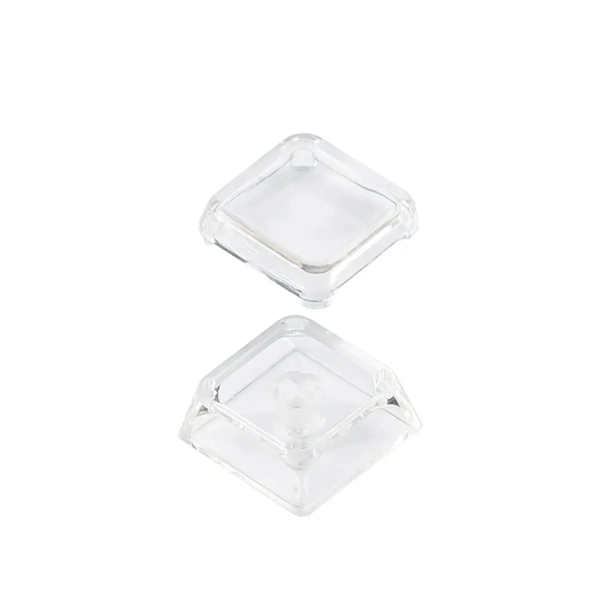 A40I 30pcs XDA Profile Transparent Keycaps for MX Mechanical Keyboards Blank PC Caps