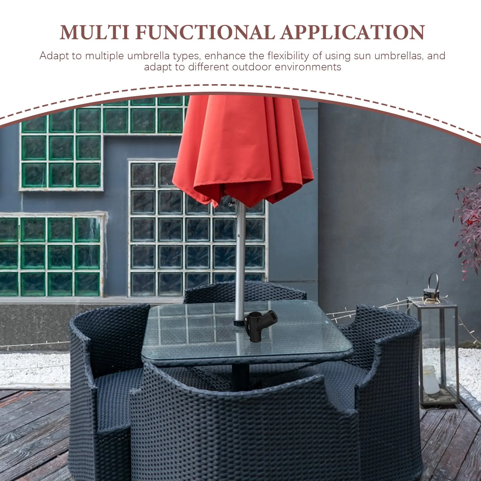 Banana Parasol Sliding Sleeve Stabilizer for Patio Umbrella – Wind-Resistant Smooth Adjustment Replacement Mechanism
