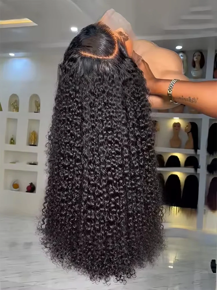 

40 46 Inch 13x4 13x6 HD Lace Deep Wave Frontal Wig Jerrly Curly Water Wave 7x5 Glueless Human Hair Wigs For Women 300 Density