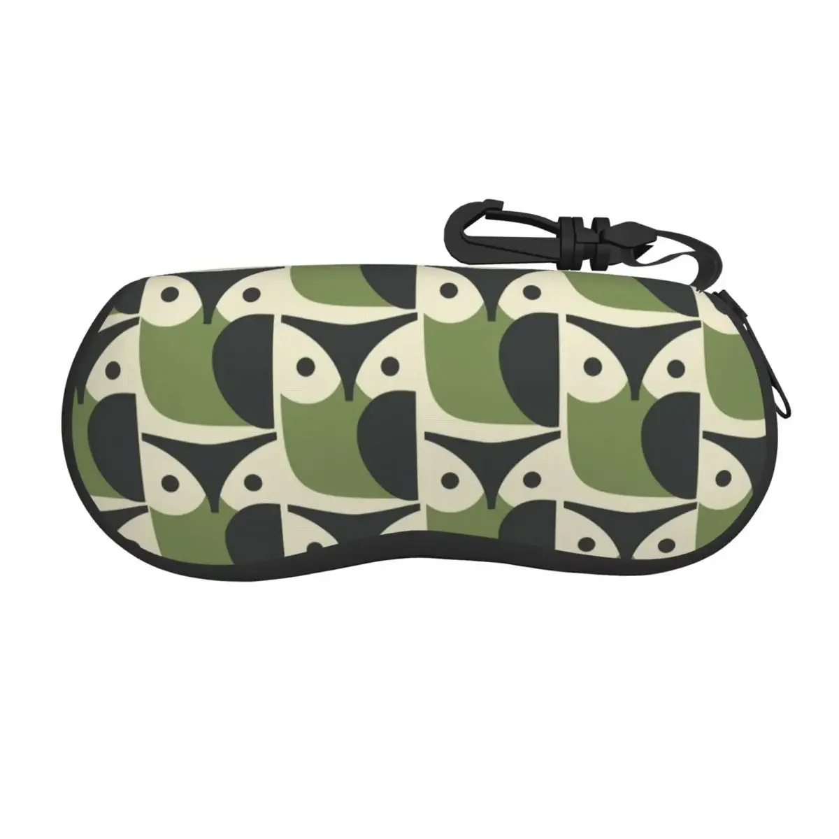 

Custom Owl Chalky Green Orla Kiely Print Shell Glasses Case Unisex Fashion Eyeglasses Case Sunglasses Protector Box