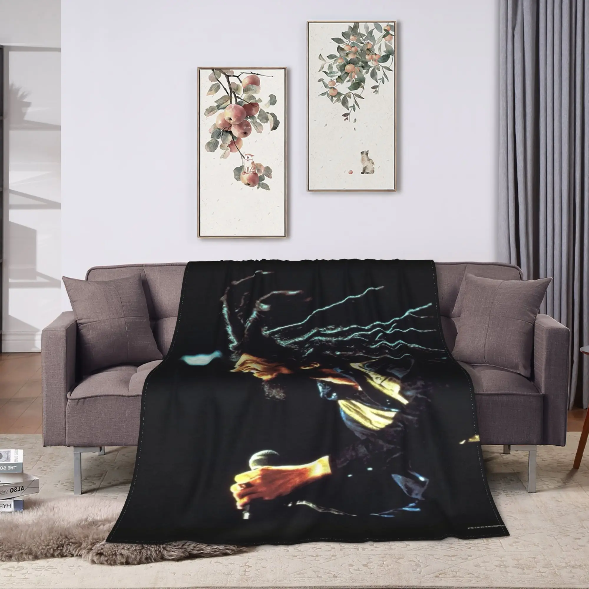 B-Bob M-Marley Singer Blanket Kids Adults  Flannel Throw Blanket For Sofa Home Soft Comfy DIY Quality Bedspread Gift Idea
