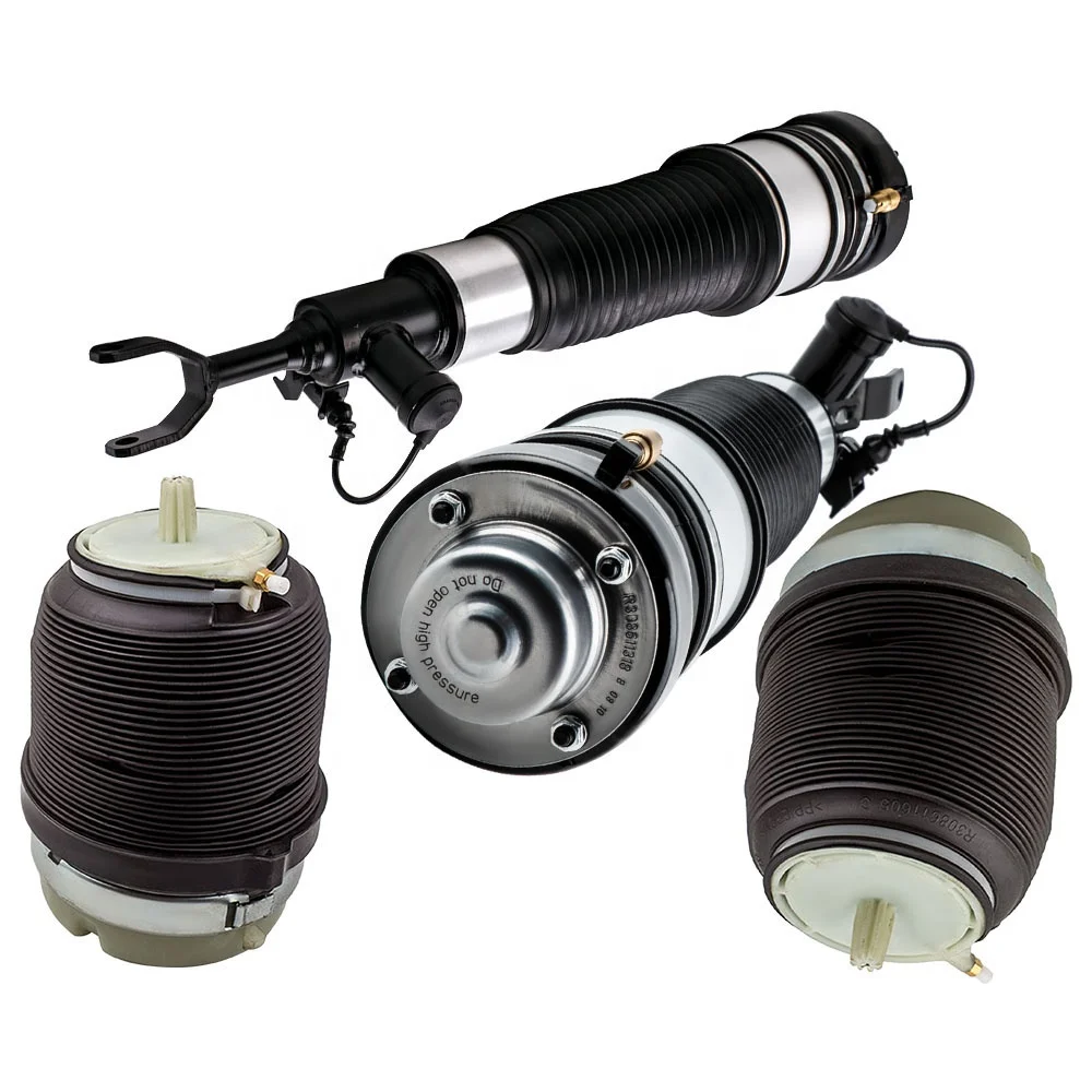 MaXpeedingrods 4F0616040M 4F0616040Q Pair Front Air Ride Suspension Shock Absorber Kit for Audi A6 C6 2005-2011