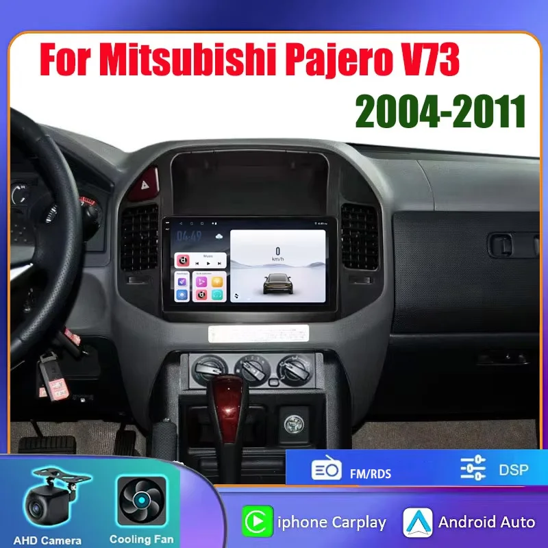 

9“ Android Car Radio For Mitsubishi Pajero V73 2004-2011 Multimedia Video Player BT GPS Navigation Stereo Audio Head Unit