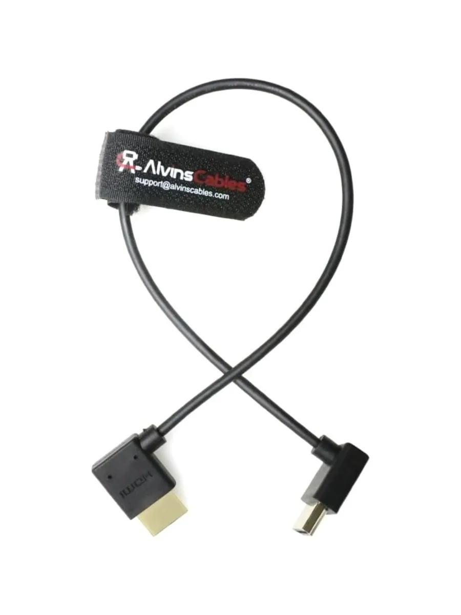 Kabel HDMI Alvin's Cables 8K 2.1 do Atomos Ninja, kabel HDMI High-Speed 8K@60Hz 4K@120Hz do Z CAM, kąt prosty 30cm | 11,8 cala — zdjęcie produktu 6