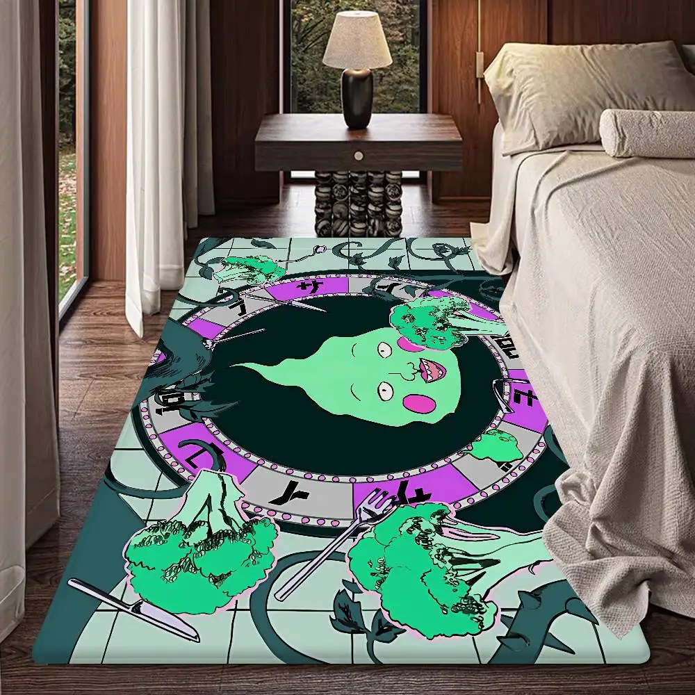 Anime Figure Mob Psycho 100 Room Mats Anti-slip Absorb Water Long Strip Cushion Bedroon Mat Household Carpets
