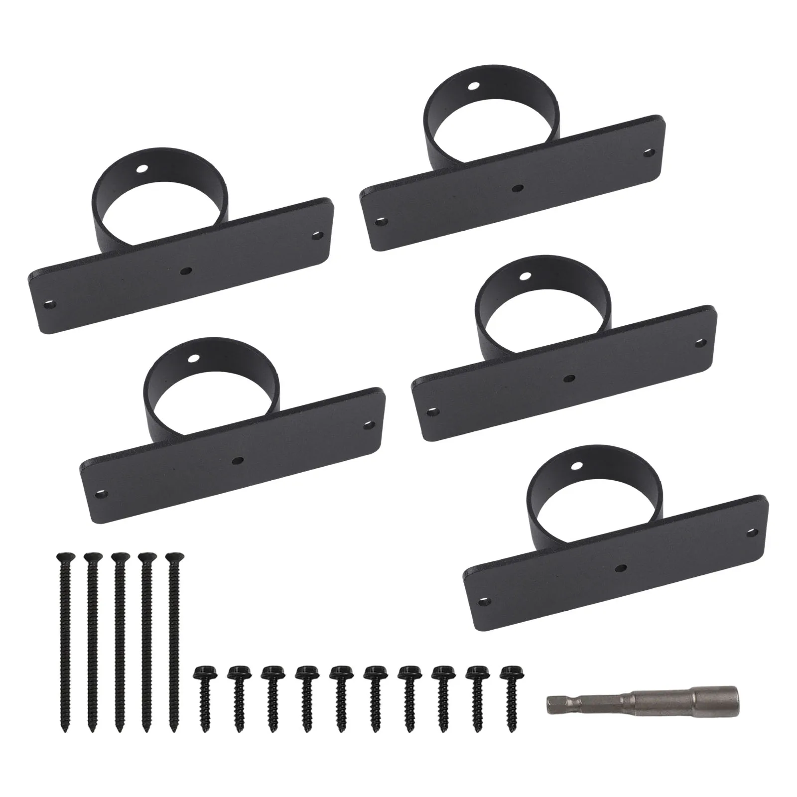 

Кронштейны из нержавеющей стали, черные веревочные зажимы, полный монтажный пакет, нержавеющее покрытие для наружных проектов