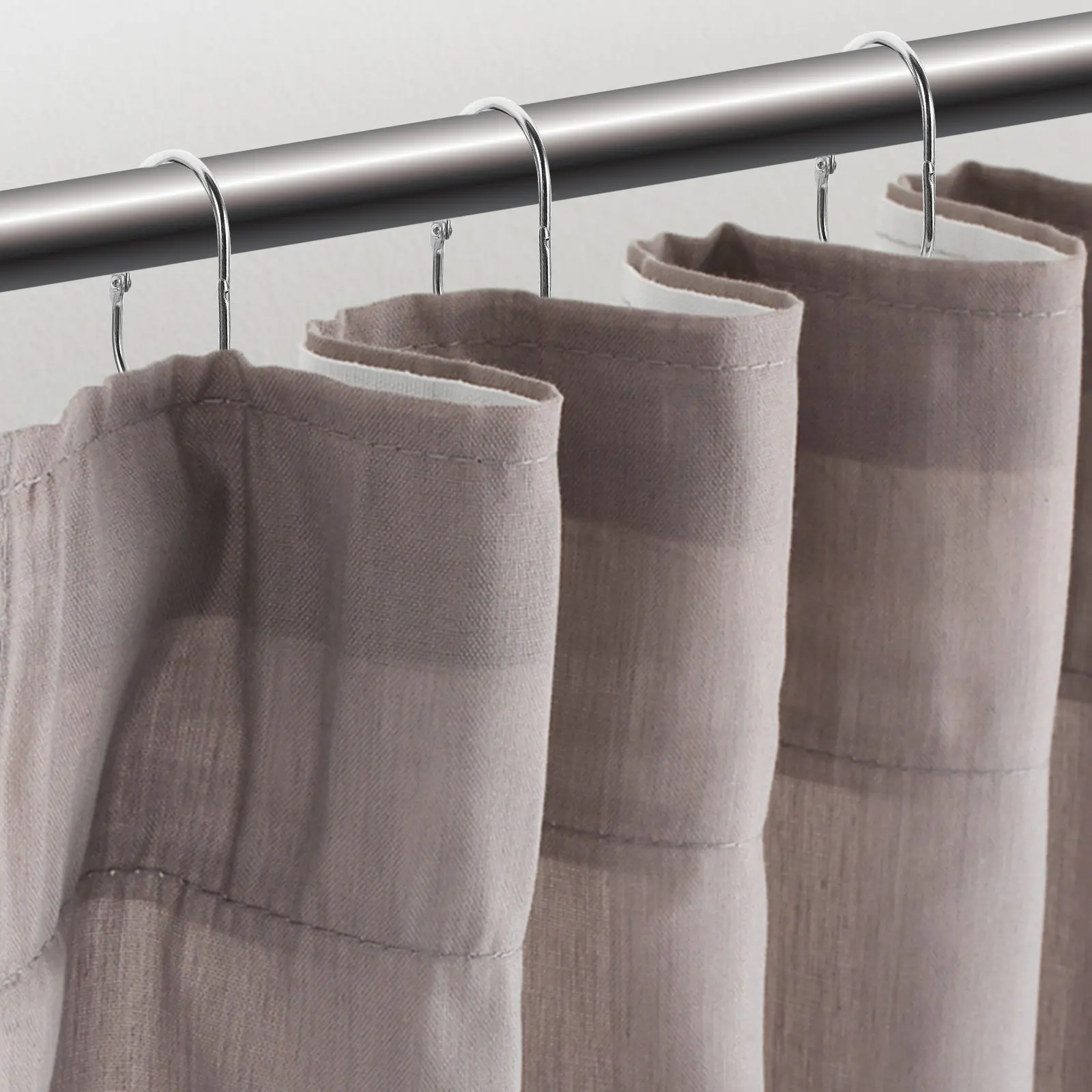 30Pcs Shower Curtain Rings Metal Oval Hooks for Bathroom Curtains Heavy Lightweight Rust Proof Smooth Glide Sturdy Home Decor