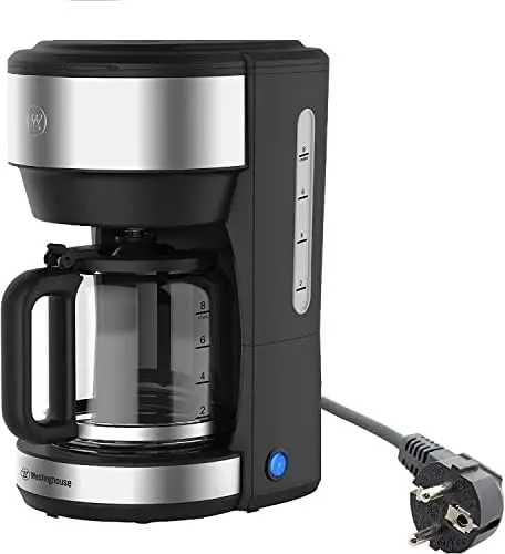

220 volts Coffee Maker with Permanent Filter and Hot Plate - 6 to 10cup - Stainless Steel (NOT FOR USE IN USA)