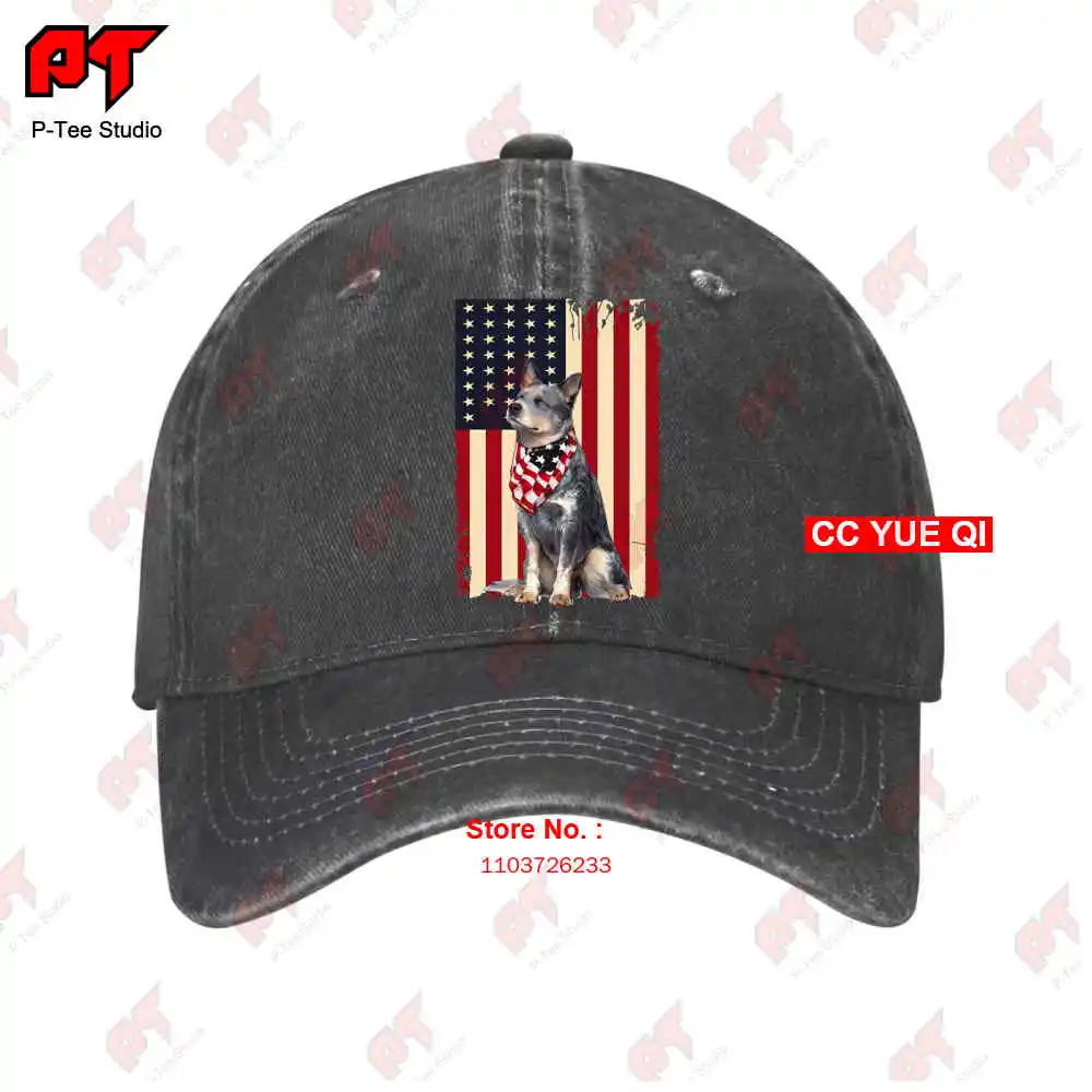 Australian Cattle Dog American Flag Version New 2021 Baseball Caps Truck Cap Z49M