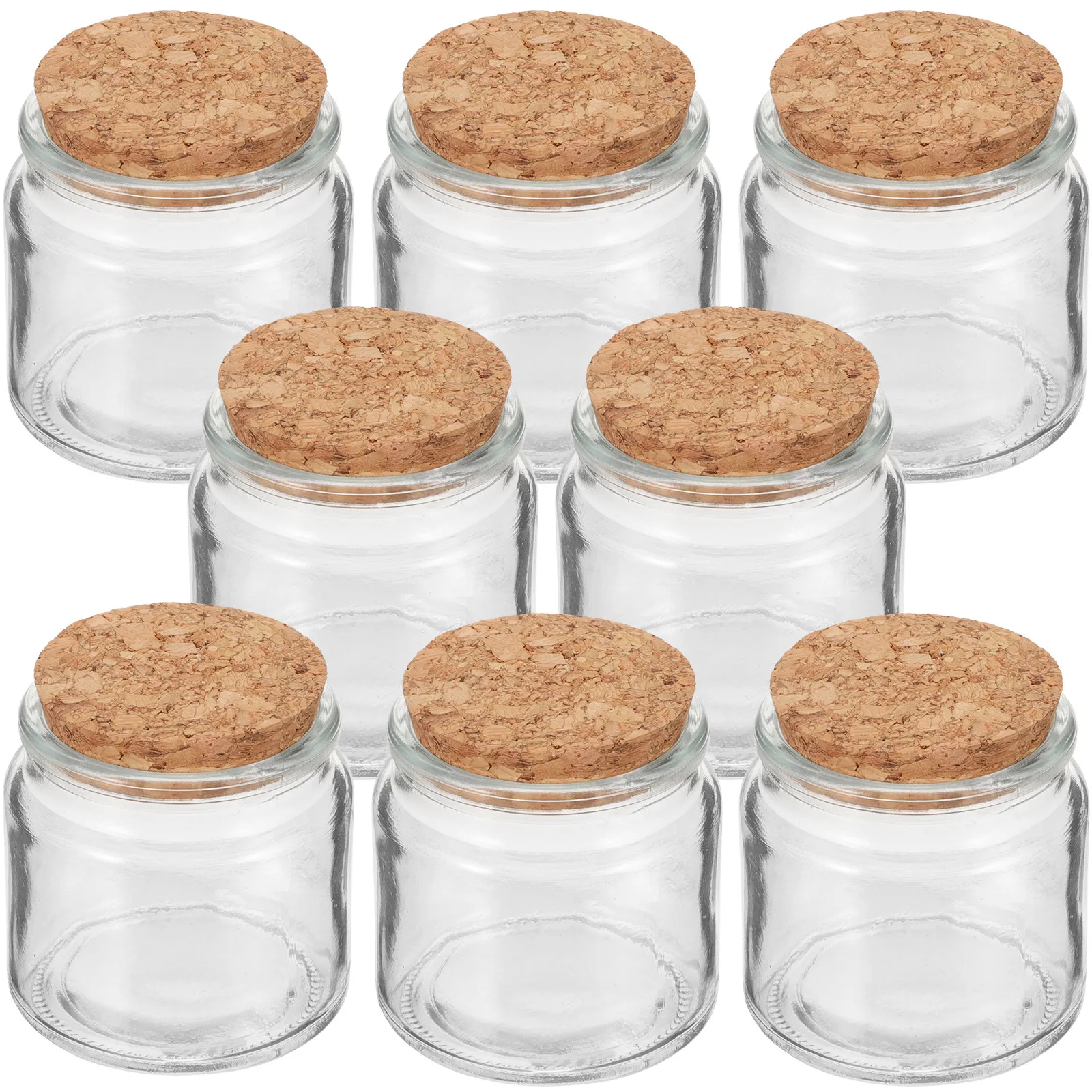 

8Pcs Aromatherapy Jars High-End Glass Containers with Lids for DIY Decor Storage Glass Holder
