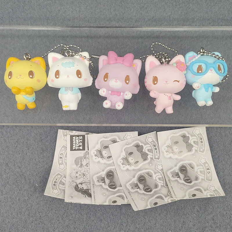 Anime Sanrio Mewkledreamy Cartoon Cat Model Toys Action Fiugre Bag Pendant Decoration Keychain Collection Children Gifts