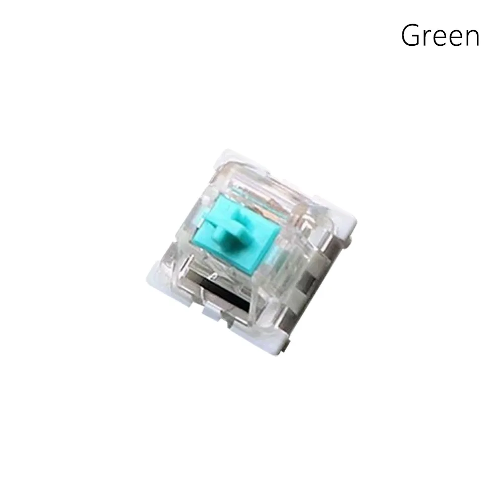 10pcs New Linear Mechanical Keyboard Switch Tactile Clicky Gaming Switch RGB LED Silent 3Pin Switch