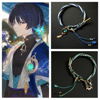 Anime Game Genshin Impact Wanderer Balladeer Xiao Cosplay Bracelet Chain Pendant Rope Unisex Accessories