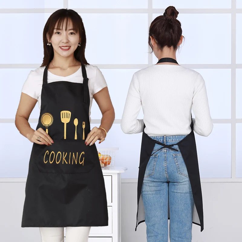 Mão toalhetes cozinha doméstica impermeável e à prova de óleo avental Japonês moda feminina adulto roupas de trabalho dos homens personalizado LOGOTIPO