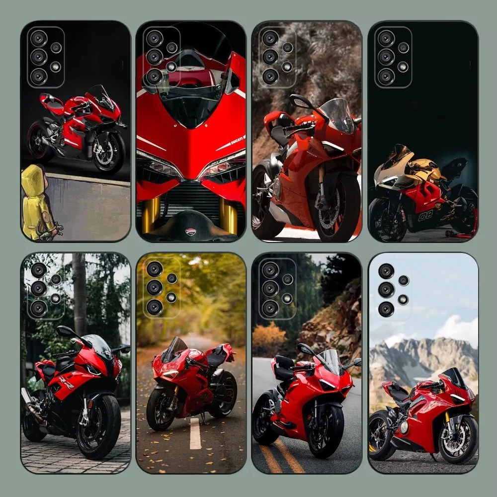 Motorcycle P-Panigale v4 Phone Case For Samsung Galaxy A20,A21s,A22,A31,A32,A52,A53,A72,73,A80,A91 D-DucatiEs Soft Black Cover