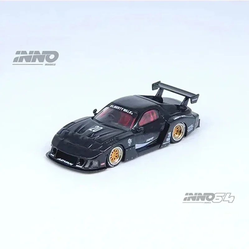 

INNO 1:64 LBWK RX7 FD3S Super Silhouette Black Zero Diecast Diorama Car Model Collection Miniature Toys