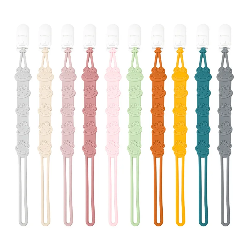 

BPA Free Silicone Baby Pacifier Leashes Anti-lost Teether Toy Chain Stroller Dummy Holder Nipple Clip Newborn Pacifier Clip