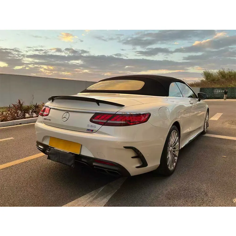 

Карбоновый обвес C217: передний спойлер, воздухозаборник, задний диффузор, сплиттер, спойлер на багажник для Mercedes-Benz W217 S Coupe S63 S65