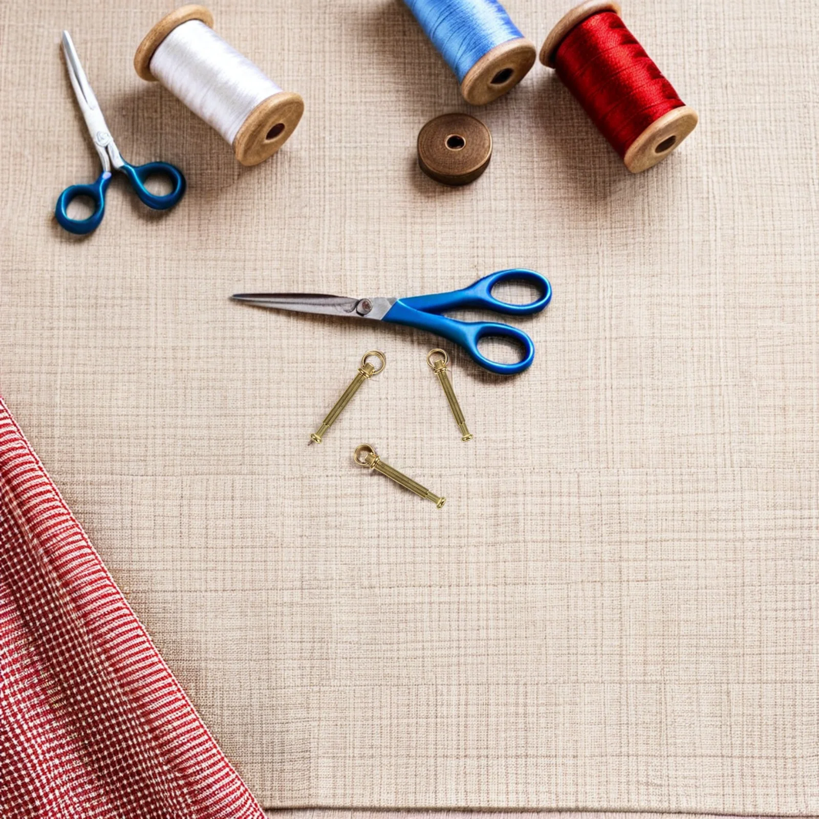 

12Set Folding Fan Rivet Nut Fasteners Goldplated Metal Shaft Replacement for DIY Handmade Bamboo Paper Fans Repair Decorative