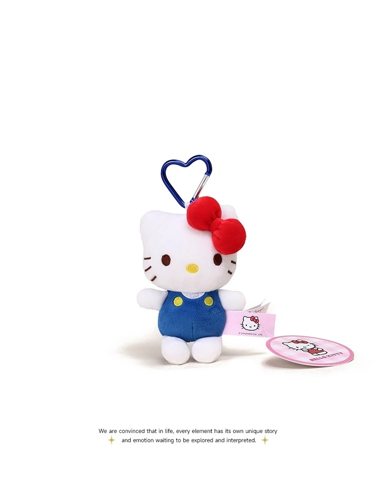 

Authentic Sanrio Pendant Hello Kitty Cat Love Buckle Plush Doll Bag Pendant Girl Birthday Gift Plush Toy Birthday Presents