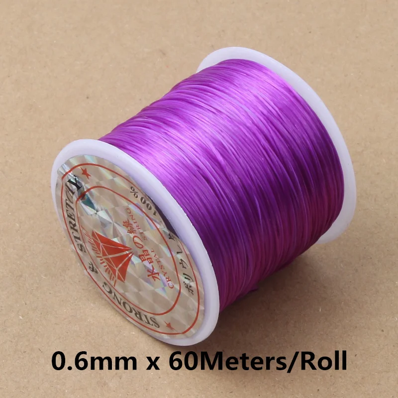 60M Strong Elastic Beading Cord for Jewellery Making