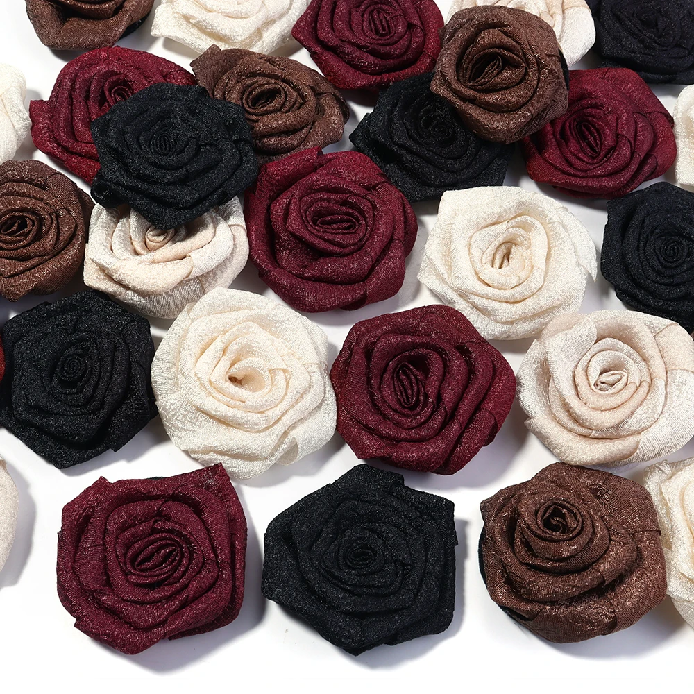 

5 шт./лот, тканевые цветы розы, красочные 5 см, искусственные цветы розы для DIY, дома, свадьбы, вечеринки, декоративные швейные аксессуары