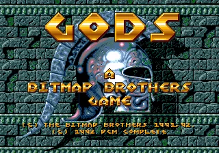 Gods-tarjeta de juego MD de 16 bits para Sega Mega Drive, Genesis