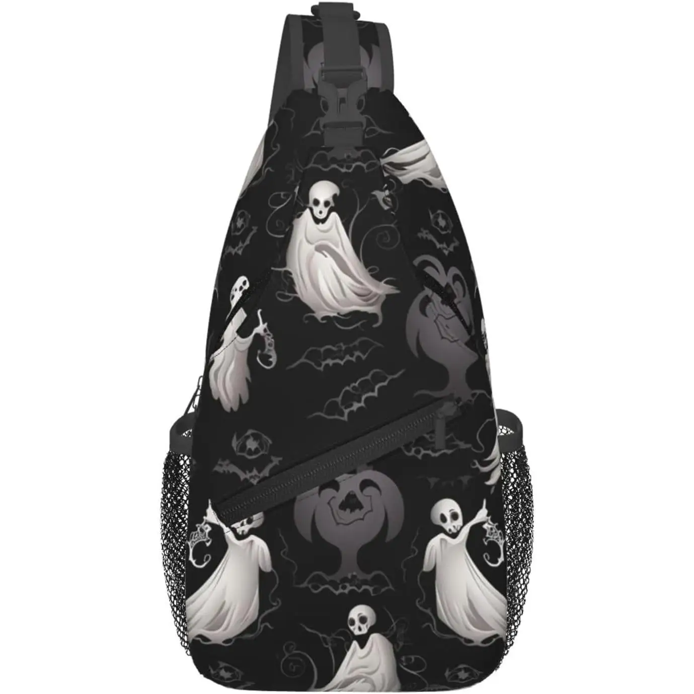 

Готическая нагрудная сумка на Хэллоуин для женщин и мужчин, рюкзак через плечо, сумка на ремне, дорожный походный рюкзак, велосипедные сумки, многоразовые многоцелевые