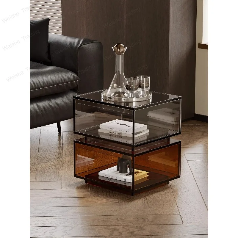 Medieval style 2025 new light luxury high-end tea table tea table small side cabinet edge several new models