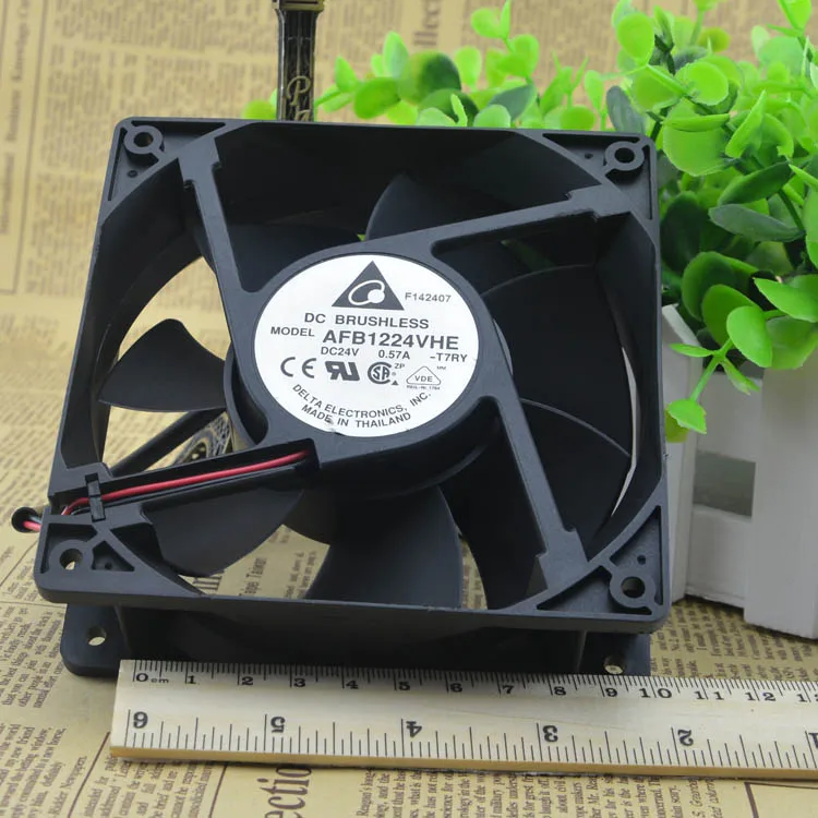 AFB1224VHE 24 В 0,57 А 12038 12 см двойной шар, инверторный вентилятор 120*120*38 мм