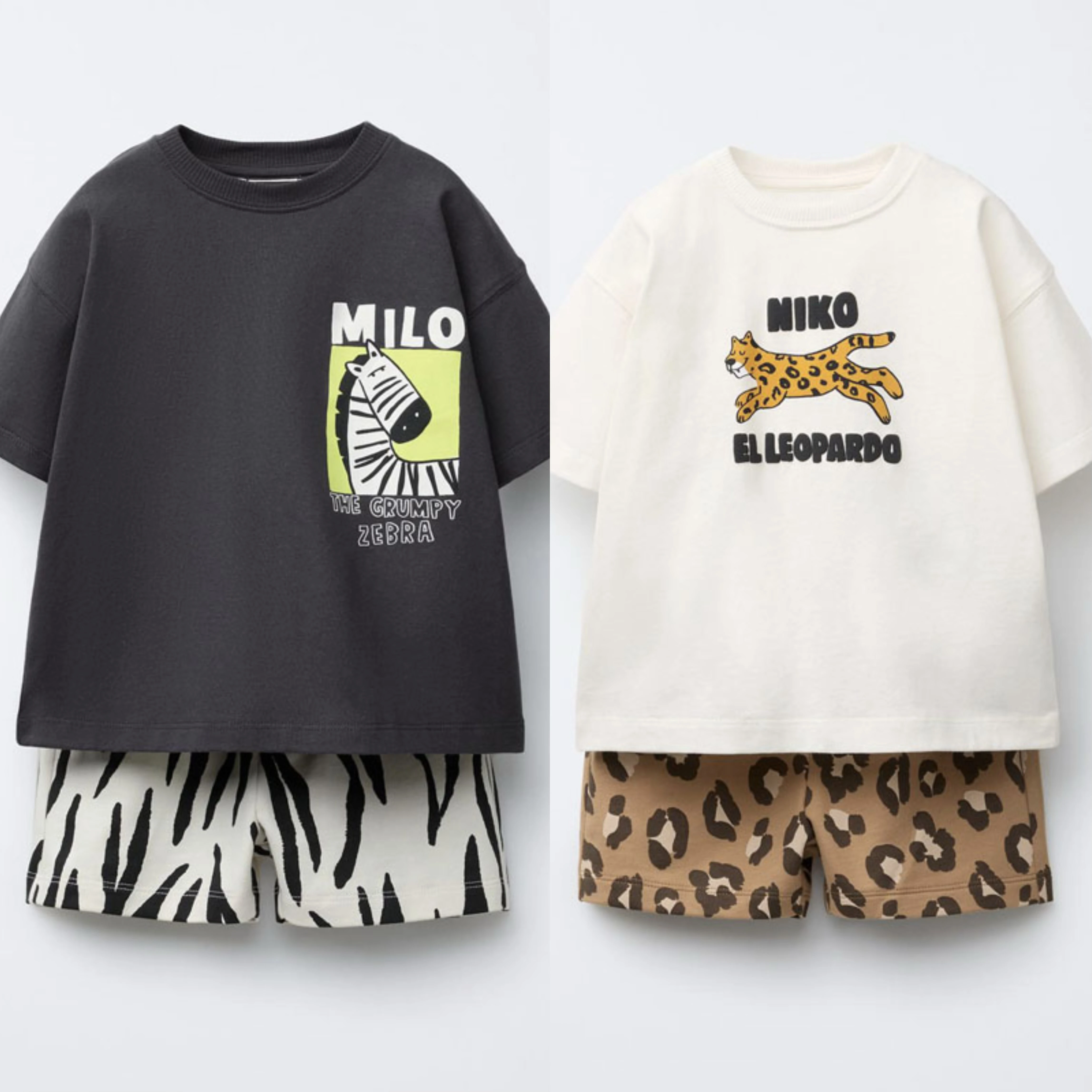 Cartoon Two-piece 0-7Year Boys Child Short Sleeve Shorts SuitsOuter Wear Loose Sports Costume Baby Fashion New Summer Clothing