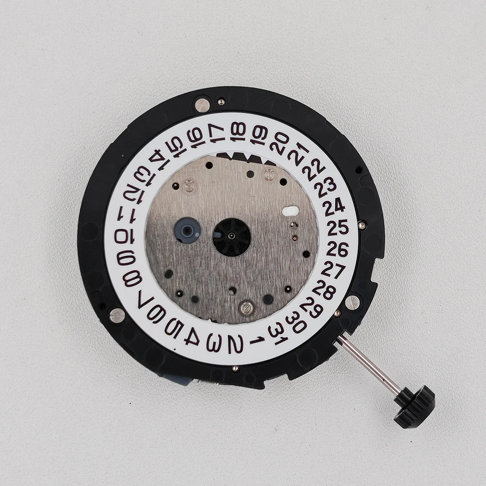 Japan Miyota 6S20 Quartz Movement White 3H Date Position Display Modification Watch Replace Mechanism 6S20-3H with Battery Stem