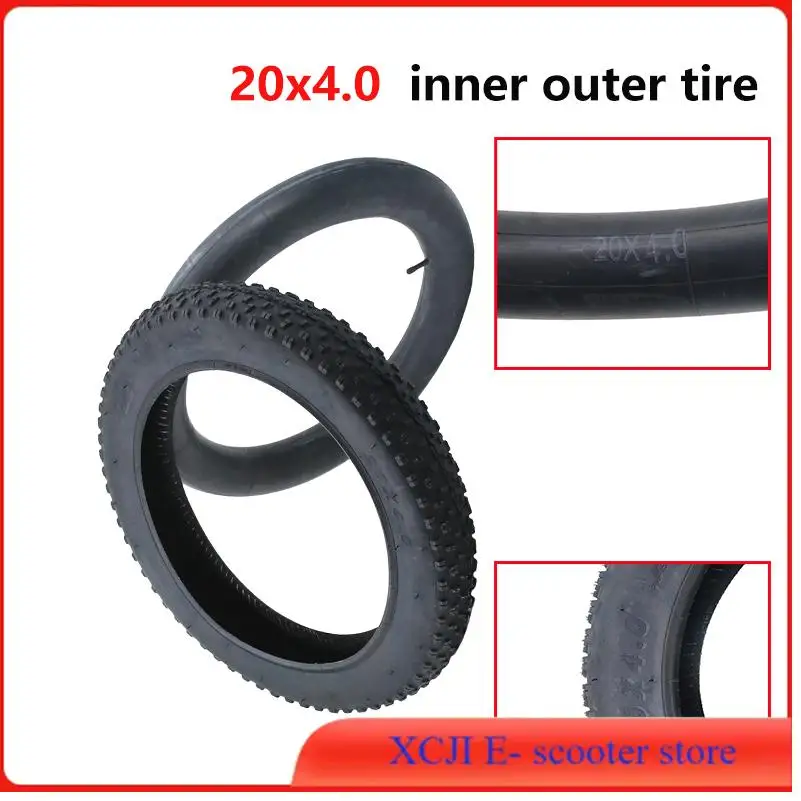

High quality 20x4.0 inch inner and outer tires for electric fat bikes snow beach bikes