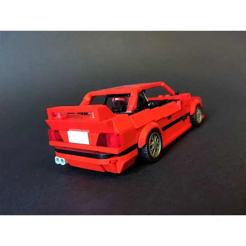MOC-122575 Red E36 Supercar Assembly Stitching Building Block Model MOC Creative Children\'s Birthday Building Block Toy Gift