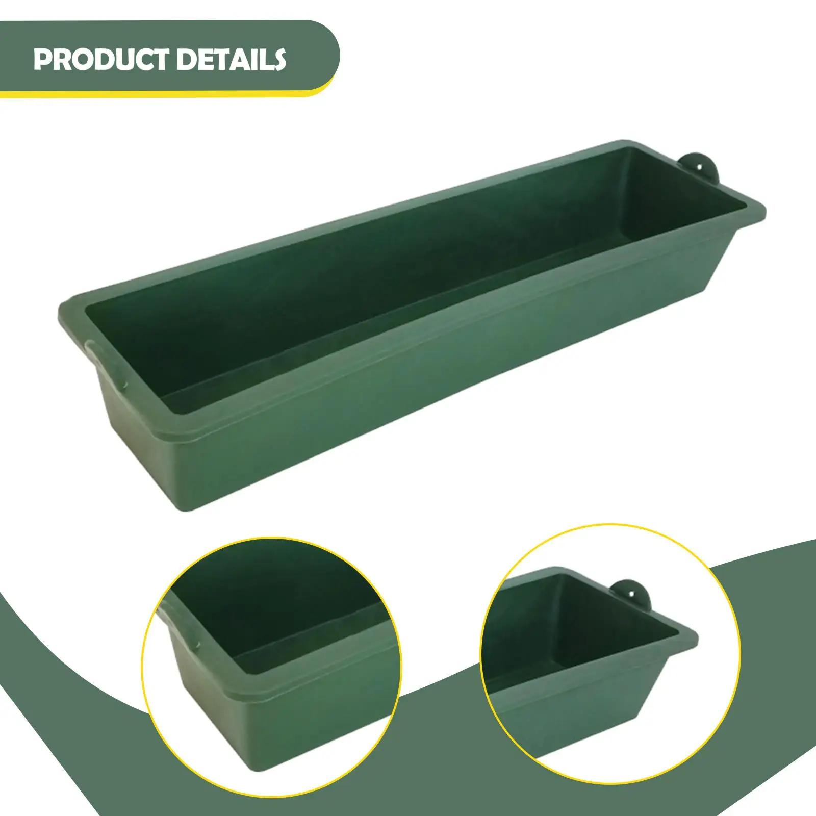 Farm Hanging Chicken Feeder Plastic Food Trough Water Holder Tray for Goose Duck Turkey Pigeon Goat Sheep Coop Use Farm Hanging Chicken Feeder Plastic Food Trough Water Holder Tray for Goose Duck Turkey Pigeon Goat Sheep Coop Use