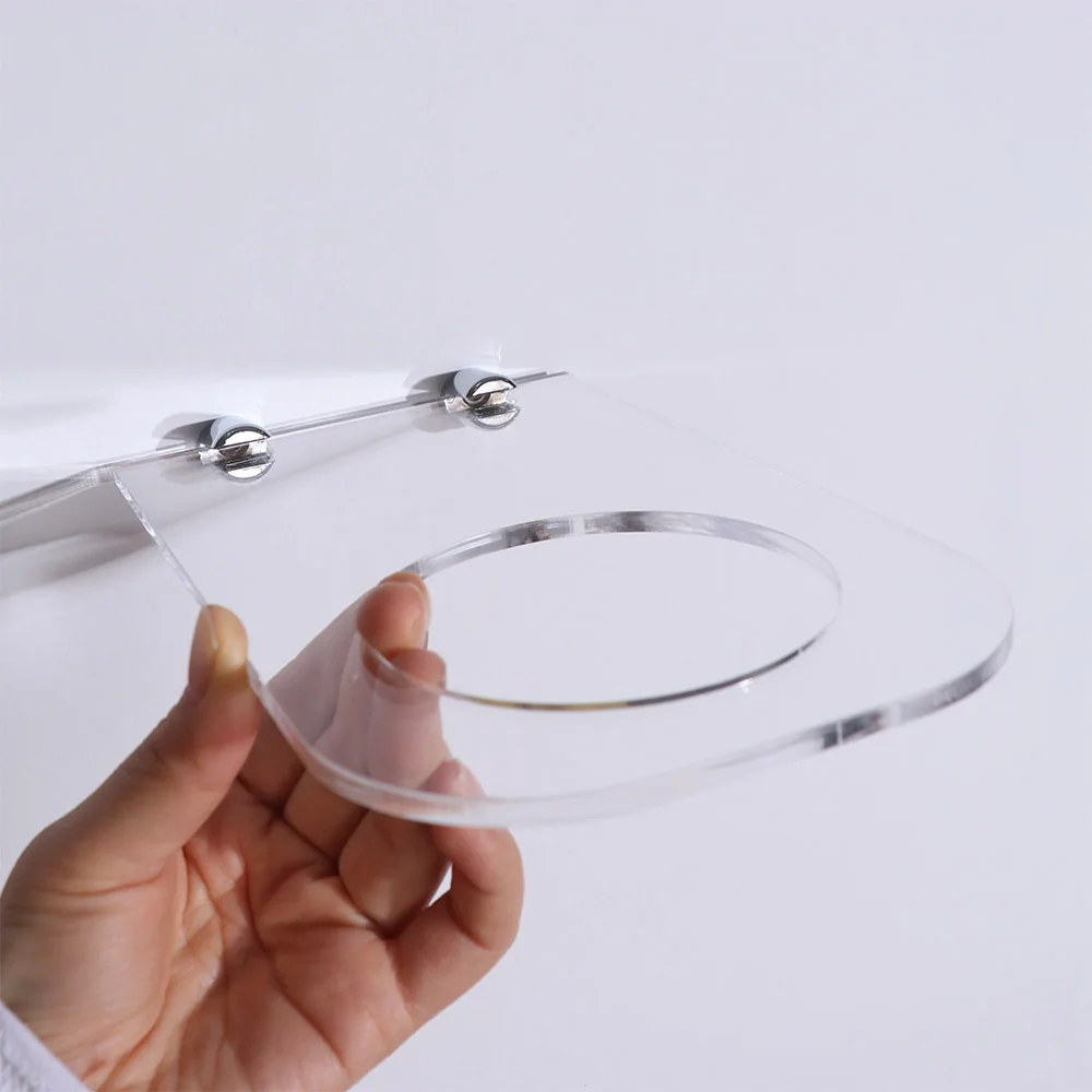 حامل عرض كرة القدم على الحائط موفر للمساحة، حامل كرة سلة شفاف يحمل مع مسامير رف عرض كرة القدم من الأكريليك #1