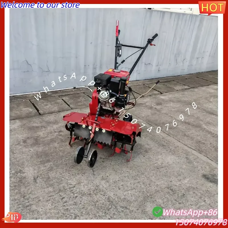 2026 Small Agricultural HandHeld Ditching and Trenching Machine Multi-function Rotary Tiller Mini-tiller