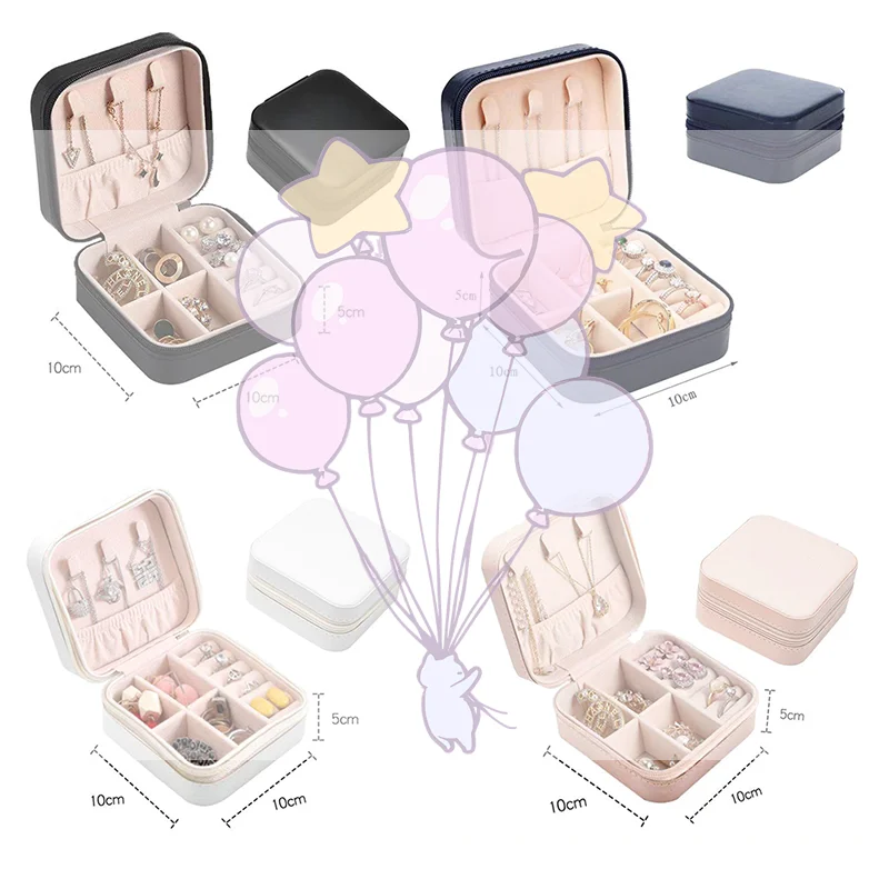 

Органайзер для ювелирных изделий ярких цветов, коробка для хранения, дорожные серьги, ожерелье, держатель для колец, коробки для ювелирных изделий