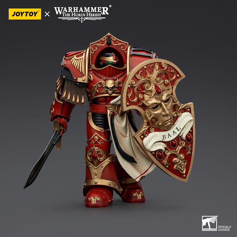 JOYTOY Warhammer The Horus Heresy figuras de acción militares escala 1/18 Ángeles de sangre Paladins carmesí modelos de escuadrón chico juguete para regalo