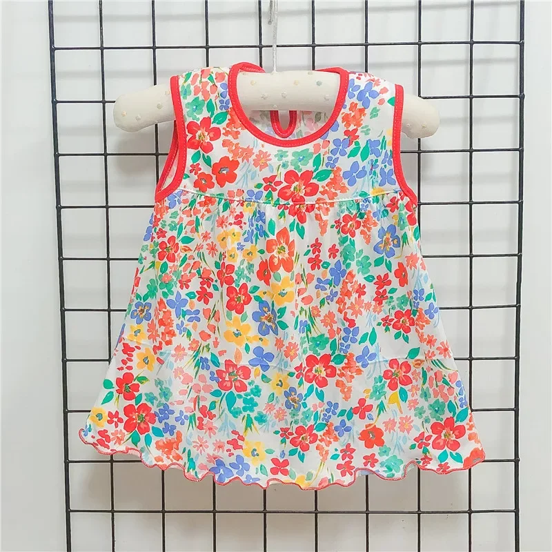 Baby Dress Summer Cotton Children Clothes Kids Clothing Princess Dress 0-1Y Baby Dress Girl 1-2Y Top Embroidered Princess Dress