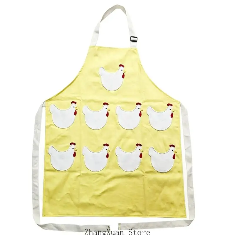 Chicken Care Workwear Eierschürze aus Segeltuch mit neun Vorderfächern für Gartenrunden, Geflügelarbeiten und den täglichen – Detail 2