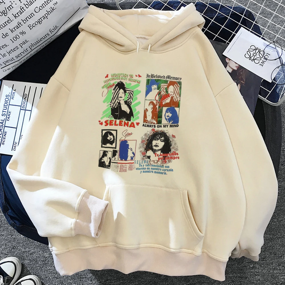 Selena Quintanilla hoodies women aesthetic graphic vintage long sleeve top sweater clothing female Fleece Hooded Shirt