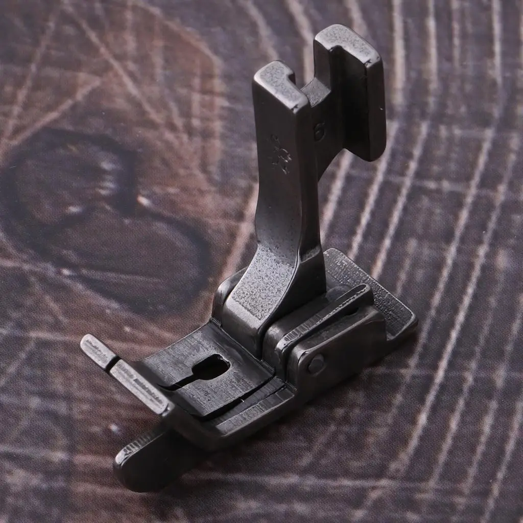 Industrial Sewing Machine Foot Steel Hinged Right Guide Accessory for Single Needle Tailoring and Clothing Production